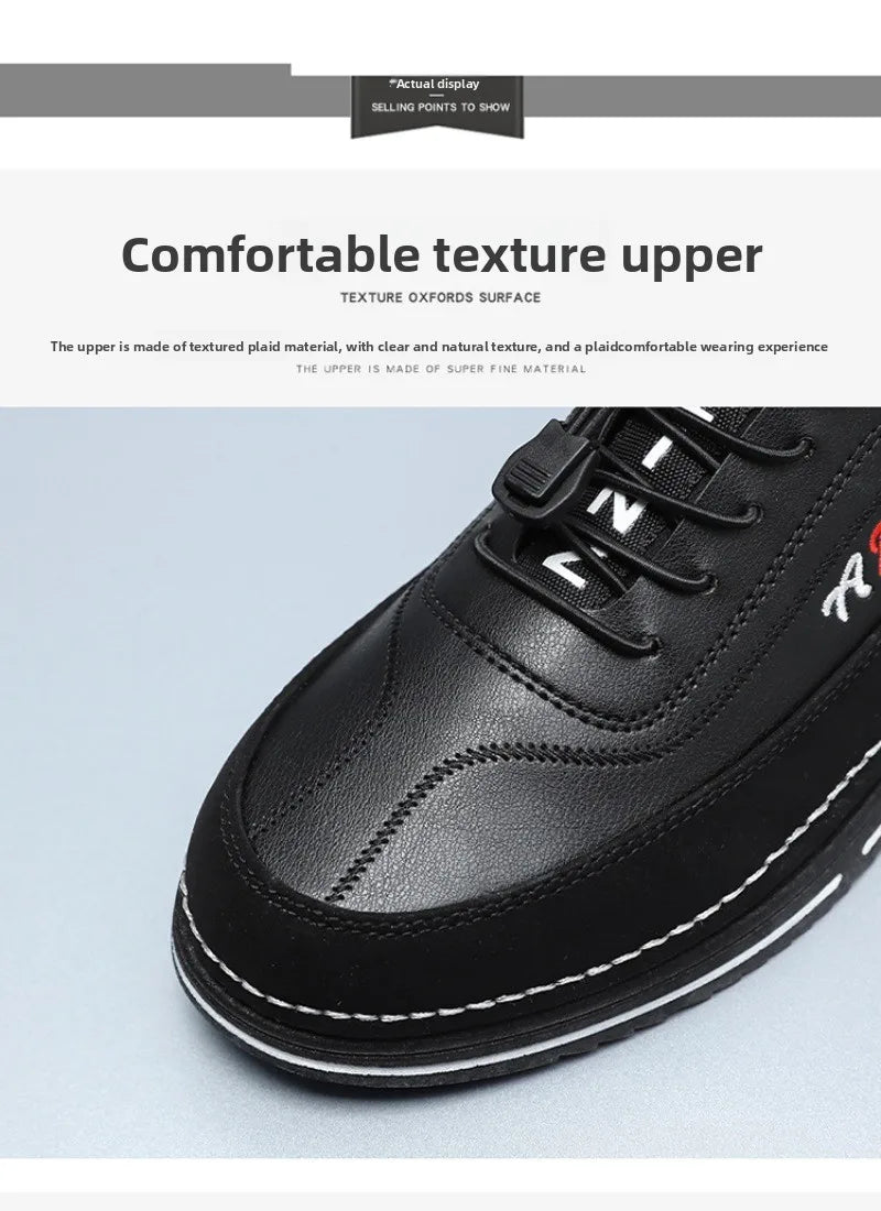 High-quality Men Shoes Breathable Leather Casual Shoe Fashion Business Soft Bottom Shoes for Men Large Size39-48Zapatos Casuales