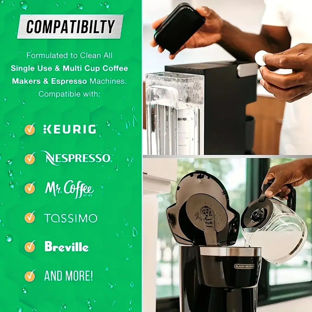 Coffee Machine Cleaning Tablet Effervescent Tablet Descaling Agent Get Ultimate Cleaning All-Purpose Cleaner Kitchen Accessories