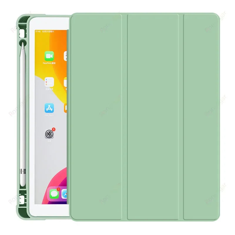 Pencil Holder Case for ipad 10th Gen 10.9 2024 2025 A16 11th Air13 M3 M2 Air4 5 6 10.9 Pro11 M4 M2 7 8 9th 10.2 Pro12.9 5th 6th