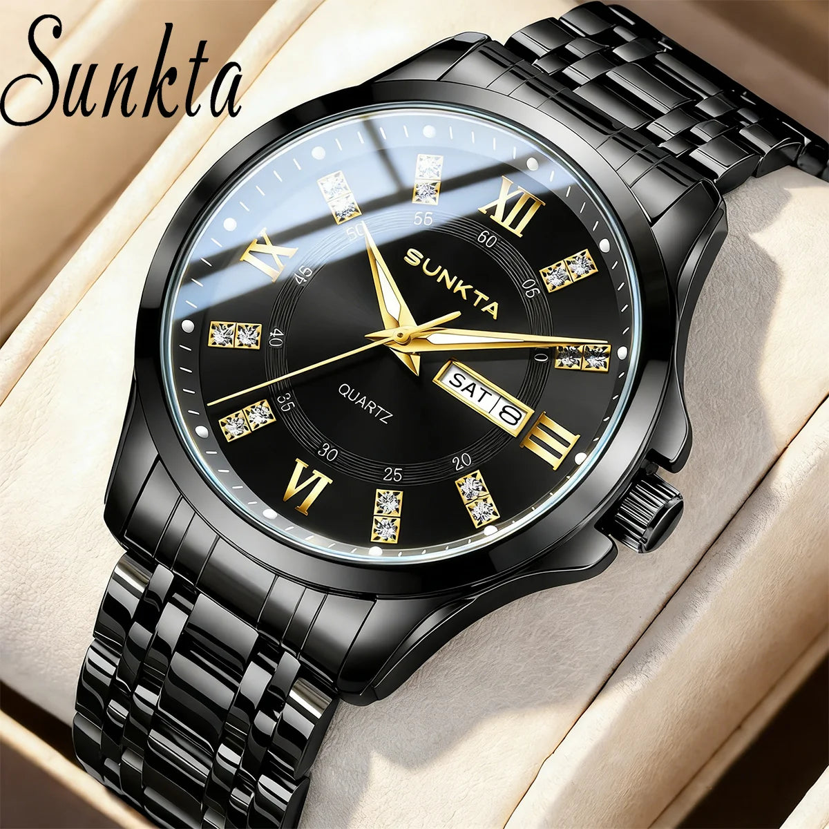 LIGE Men's Watches Top Brand Casual Original Wristwatch Waterproof Stainless Steel Scratch-Resistant Mirror Watch for Man Reloj