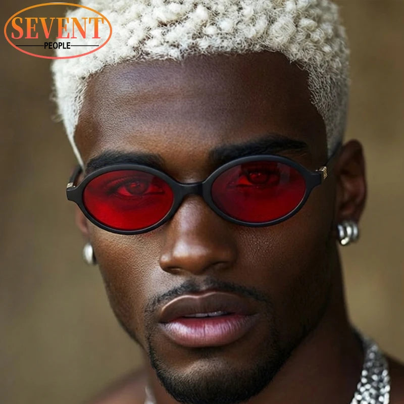 Anti Blue Light Oval Glasses For Better Sleep Men 2026 Red Tinted Lenses Computer Gaming Change Color Sunglasses Shades UV400