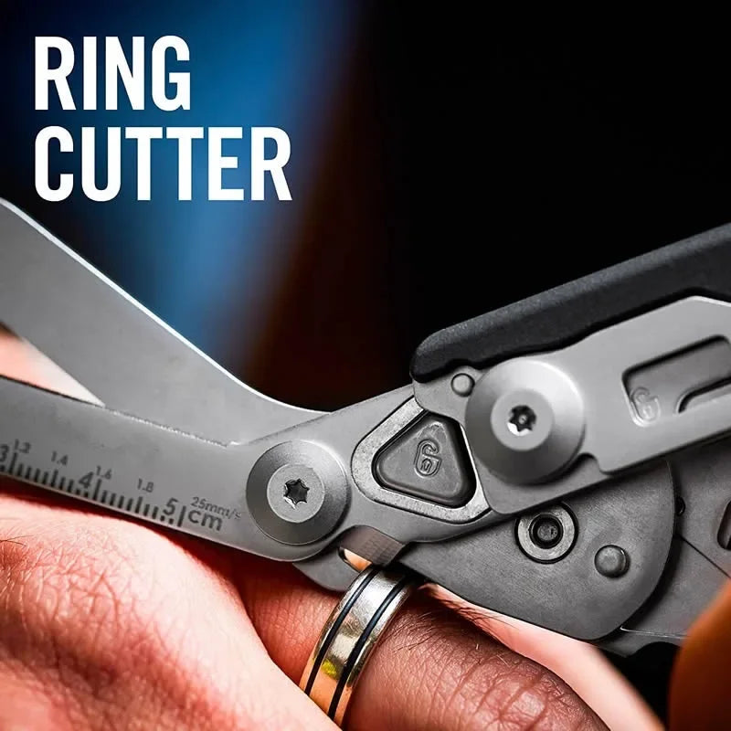 Outdoor Tactical Folding Scissors Raptor Scissors Medical Emergency Multi-functional Scissors Tactical Folding Pliers K Sheath
