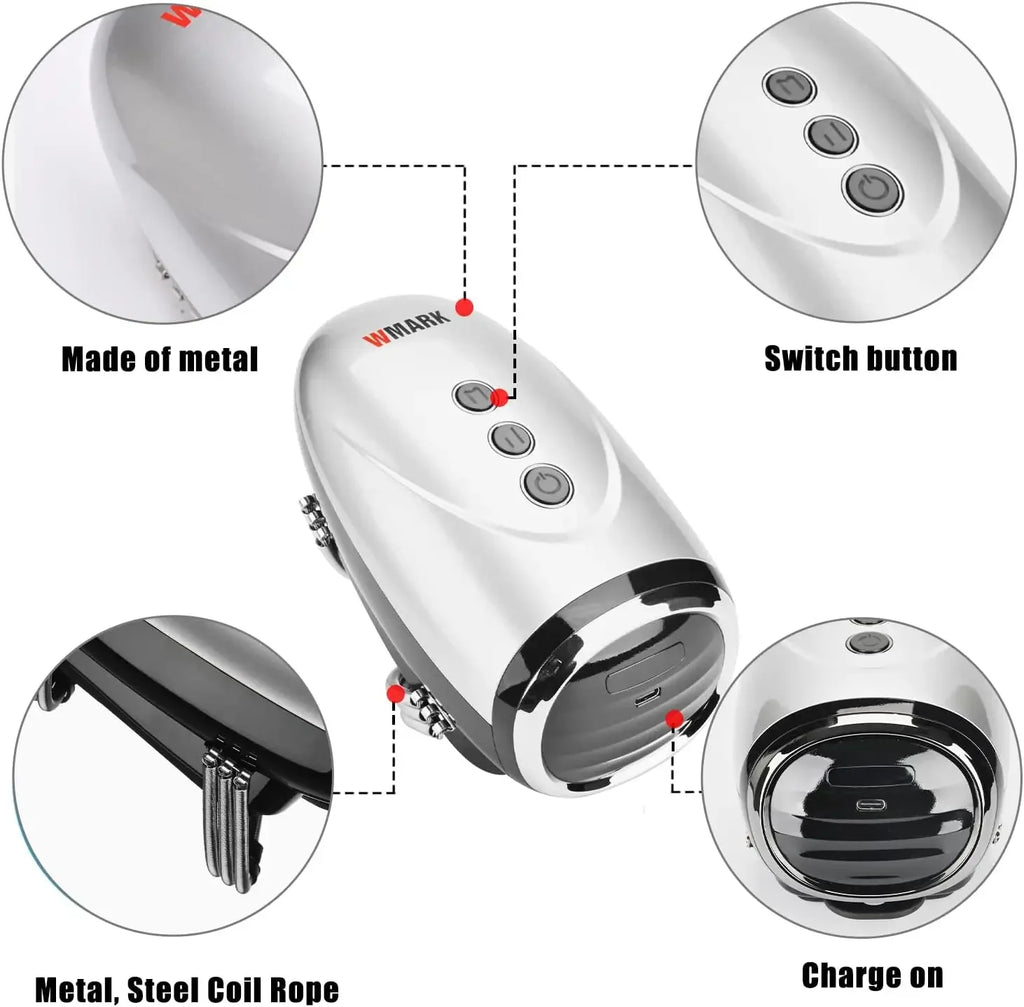 Professional Haircut Massager/Cordless Handheld Massager, Vibration Neck/Legs/Hands/face Massager, 2 Massage nodes 2600AMH