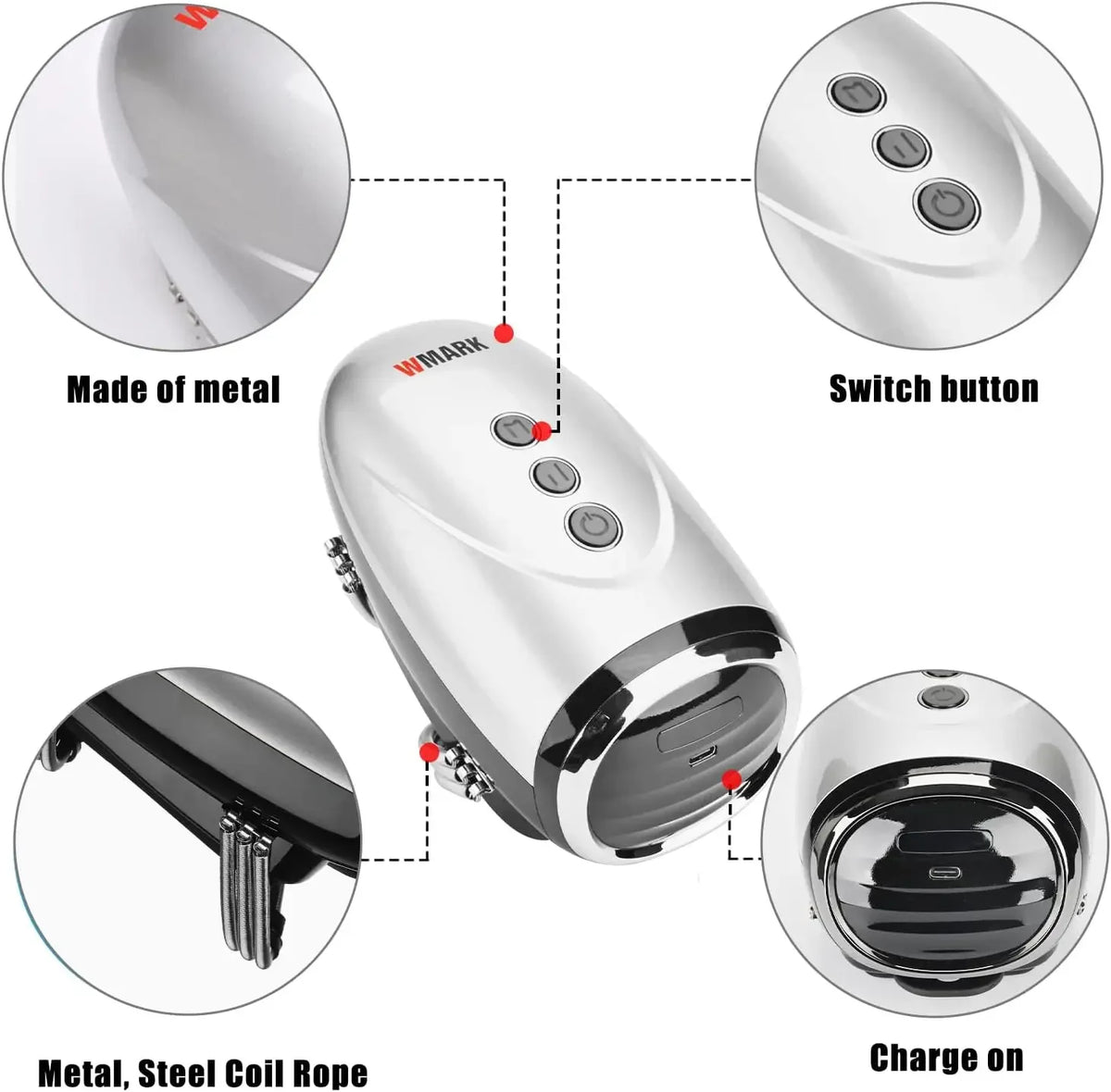 Professional Haircut Massager/Cordless Handheld Massager, Vibration Neck/Legs/Hands/face Massager, 2 Massage nodes 2600AMH