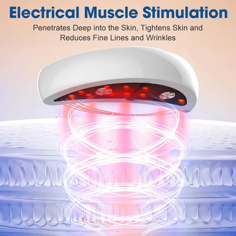 Red Light Eye Massager Remove Eye Bags Dark Circles Portable 3 Levels Microcurrent Eye Beauty Machine Removal Eye Lines
