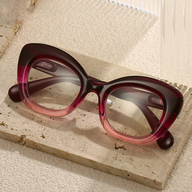 Women Retro Large Frame Reading Glasses Men Anti-blue Fashion High-definition Presbyopia Eyewear Vintage Far Sighted Eyewear