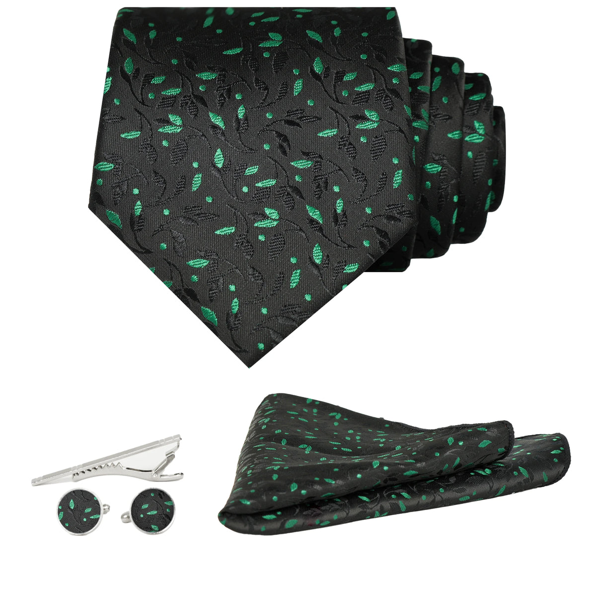 Men's 8cm Classic Silk Tie Weaving Flower Paisley Jacquard Stripe Tie Formal Wedding Party Business