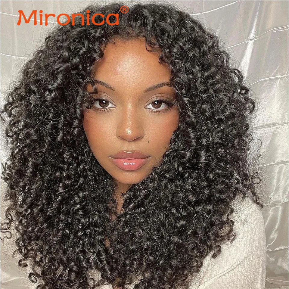 PIXIE Curly Human Hair 1/3/4 Bundle Raw Human Hair Weave Natural Human Hair Extensions Remy Human Hair Bundles for Black Women