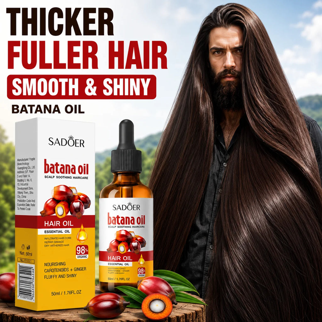 Batana Hair Growth Oil Follicle Activator Hair Loss Treatment Bald Spot Regrowth Scalp Root Repair Fuller Thicker Hair Men Women