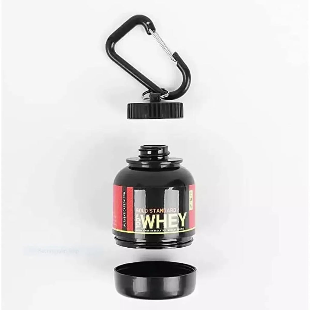100/200ml Portable Protein Powder Supplement Container Lightweight Leakproof Storage Bottle