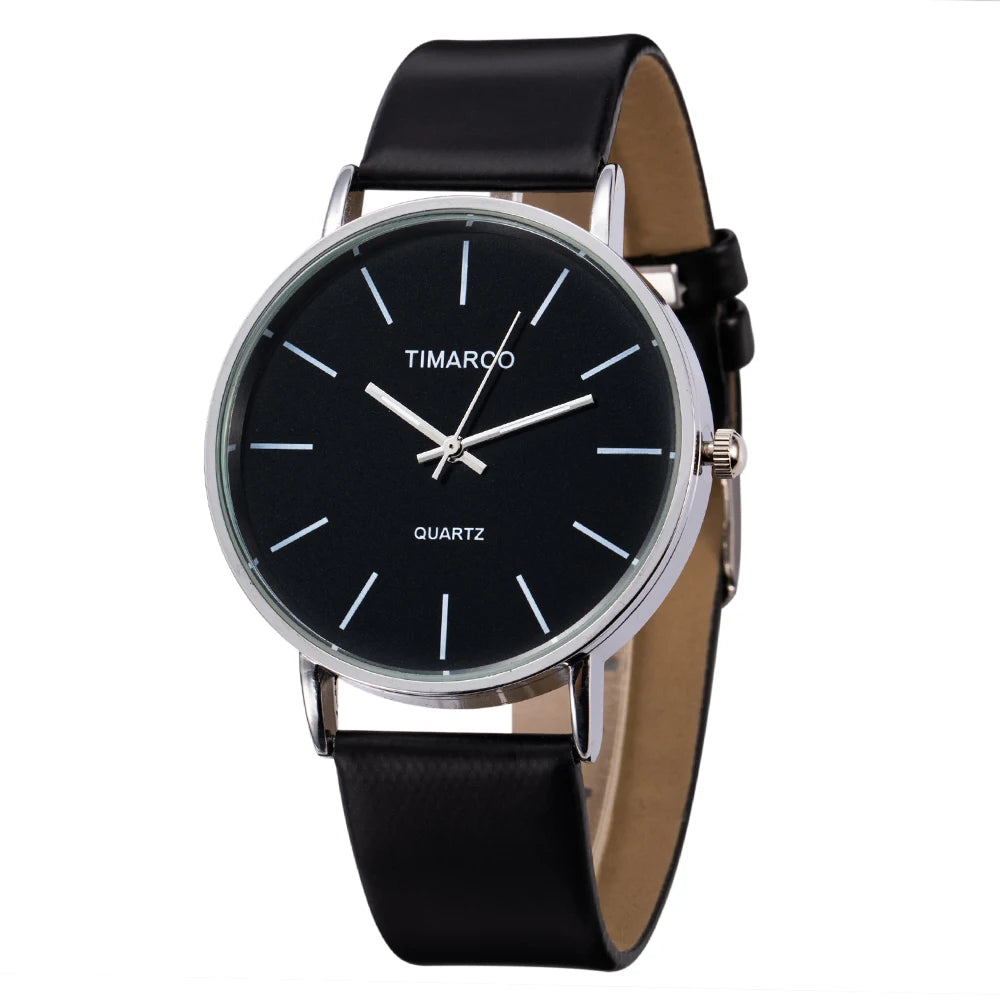Women's Watches Simple Style Watch Fashion Metal Round Dial Analog Quartz Watch for Men Women Minimalist Watch Quartz Clock