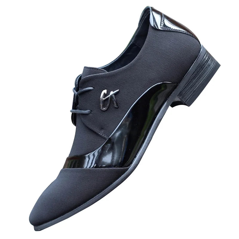 2026 New Men's Shoes Men Dress Shoes Leather Breathable Leisure Business Canvas Formal Shoes Men zapatos de hombre