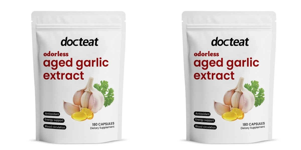 Odorless Aged Garlic Extract Capsules Antioxidant Support Energy & Immune Health Daily Dietary Supplement for Adults180 Capsules