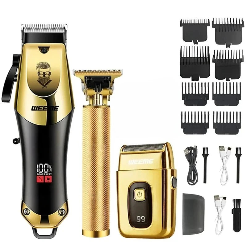 Professional Electric Hair Clipper Kit /Nose Trimmer | USB Charging 0mm Shaver haircut machine for beard Man Valentines Day Gift