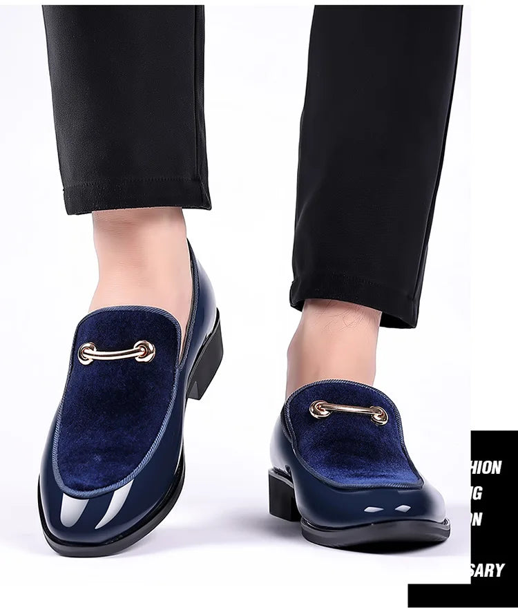 Suede Shoes for Men Luxury Designer Men Dress Shoes Fashion  Elegant Wedding Shoes italian style Men Oxford Shoe Big Size 38-48