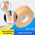 1-Roll 2.5cm*5m Wear-Resistant Bandage Elastic Waterproof Foam Tape Dressing Sports Sprain Treatment First Aid Kit Sticker Wound