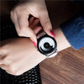 Fashion Creative Rotation Watches Men Sports Watches Leather Strap Quartz Wristwatches Men Women Unisex Watch Relogio Masculino