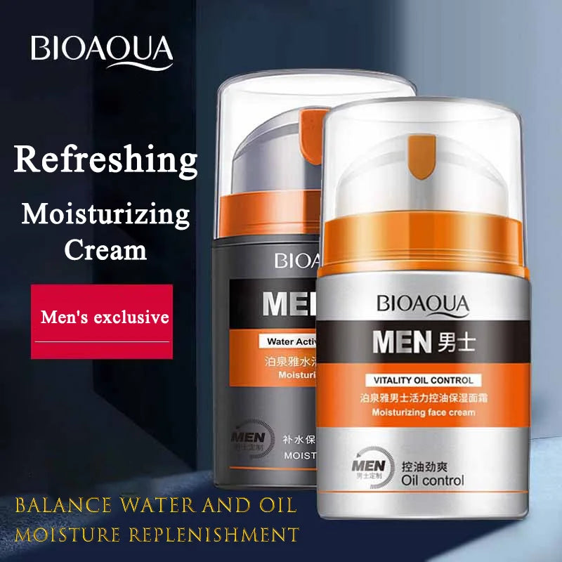 Men's Deep Oil Control and Moisturizing Face Cream Moisturizing Smoothing Wrinkles Shrinking Pores Skin Care Health Care for Men