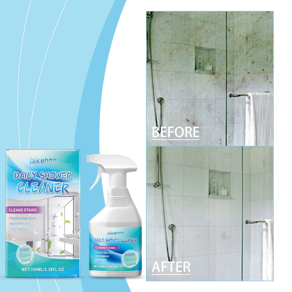 Bathrooms Cleaning Agent Strongly Removing Stubborn Stains Limescale Restore Shines No Residual Refresh Air Daily Shower Cleaner