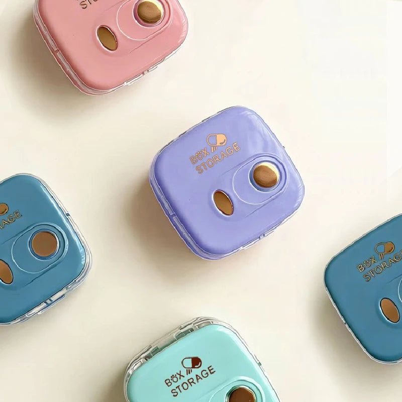 Portable Mini Medicine Organizer Box Daily Three Meals Weekly Seven Days Simple Storage Box for Easy Carry And On-the-Go Use