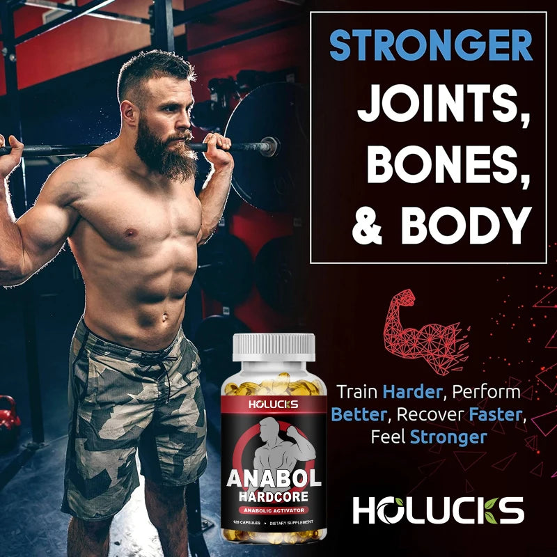 Anabol Hardcore Supplement, Muscle Growth,  for Men To Build Lean, Dense, High, Performance Enhancing, Support Overall Health