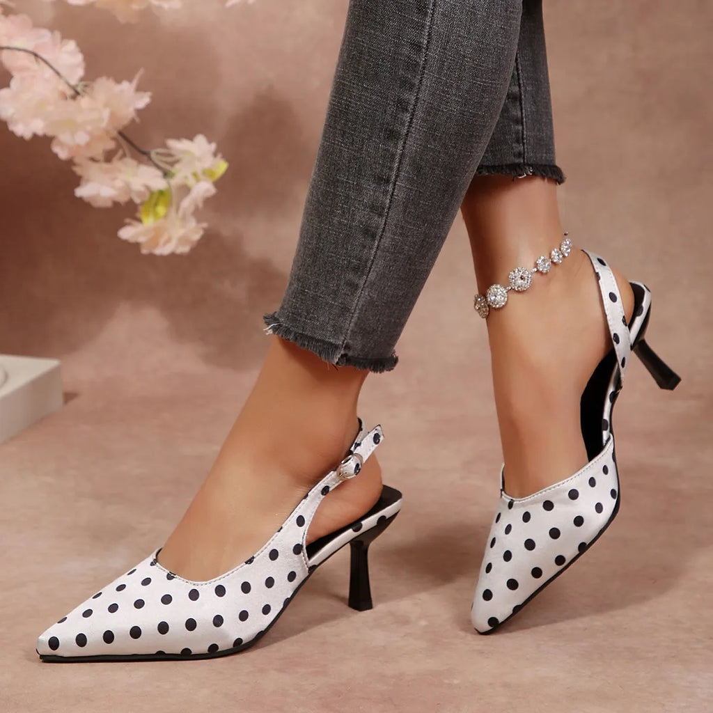 Women's Shoes Designer Heeled Sandals Elegant Dress Fashion Heels Shoes 2026 Spring New Shallow Dress Mujer Zapatos