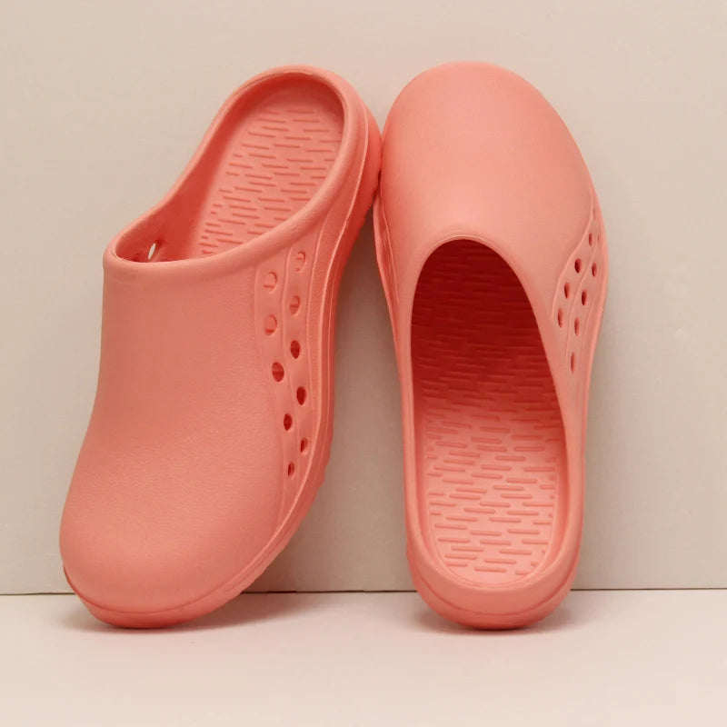 Unisex Scrub Clogs Nurse Medical Shoes EVA Ultra Light Anti Slip On Hospital Doctor Slippers Sandal Nursing Clog X06