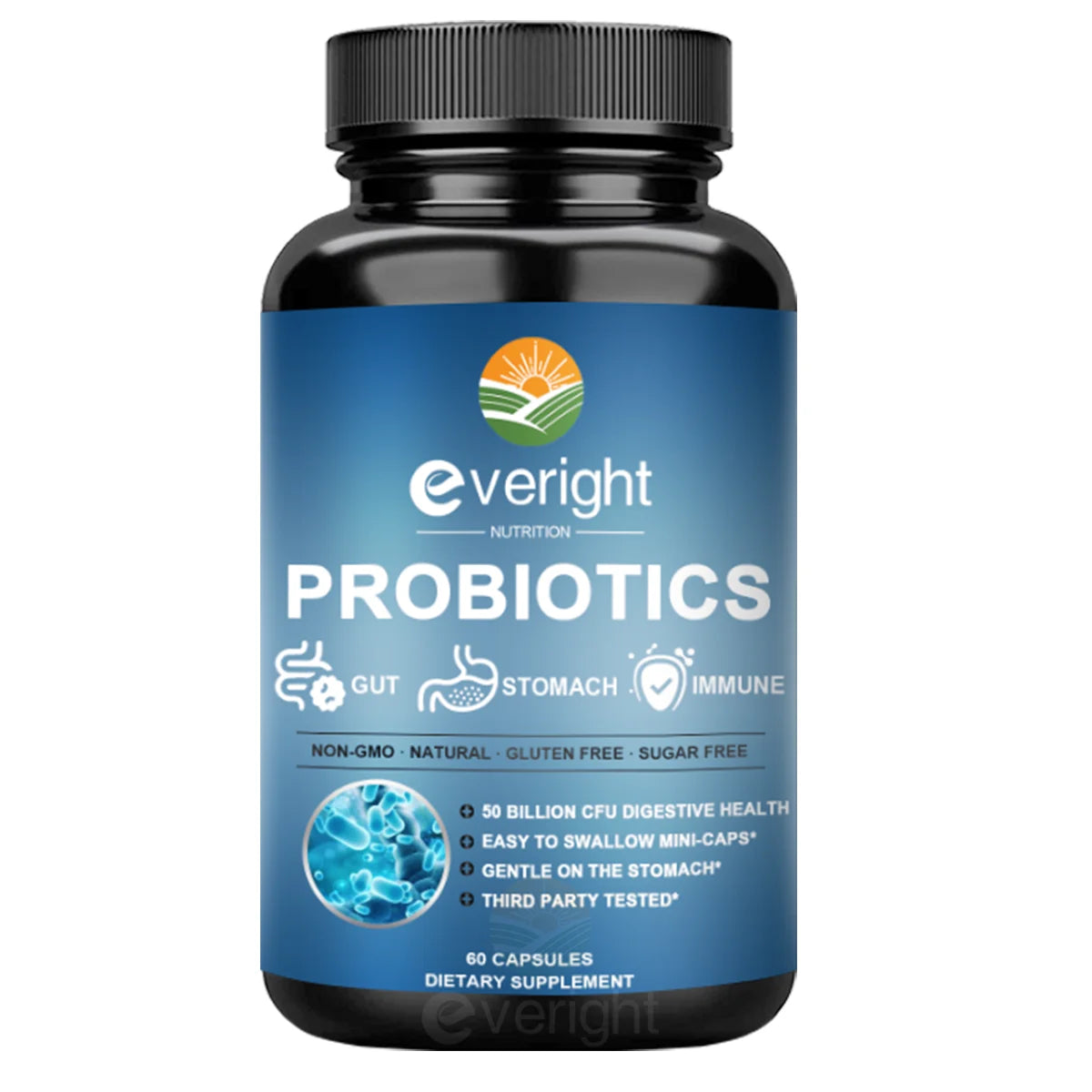 50 Billion CFU Probiotics - Daily Supplement for Digestive, Women's & Gut Health, Gas & Bloating Relief