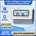 Blood Pressure Monitor, Attached Universal Upper Arm Cuff, Digital LCD Display, Charger Cable and Carrying Case Included