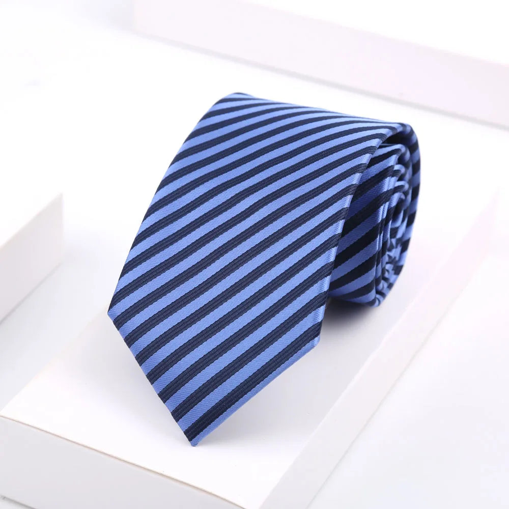 Men Ties Classic Business Necktie Stripes Tie for Man Gifts Neck Tie for Daily Wear Wedding Party Accessories