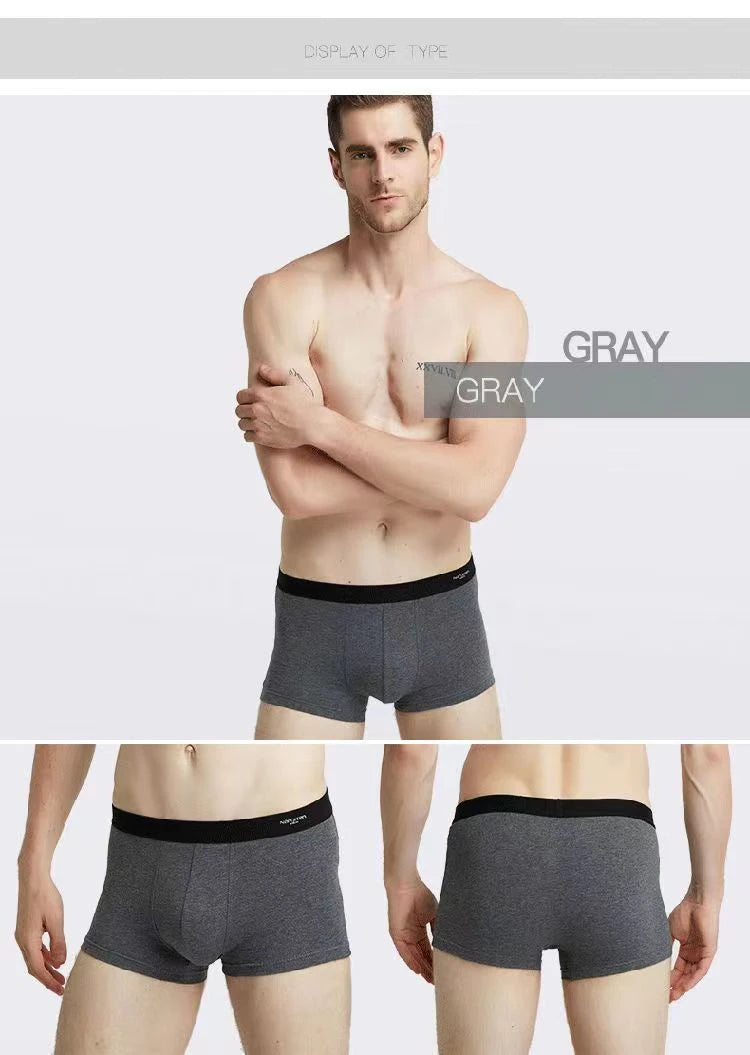 4Pcs Boxer Shorts Men's Underwear Sexy Panties Cotton Boxers Print Underpants Male Shorts U Convex Lingerie Plus Size 6XL