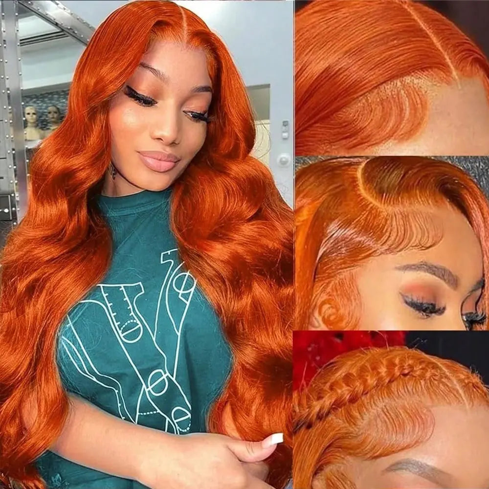 Chocolate Brown Body Wave Human Hair Wigs 13X4 HD Lace Frontal Wigs For Women Colored Brazilian Wet And Wavy Lace Front Wigs