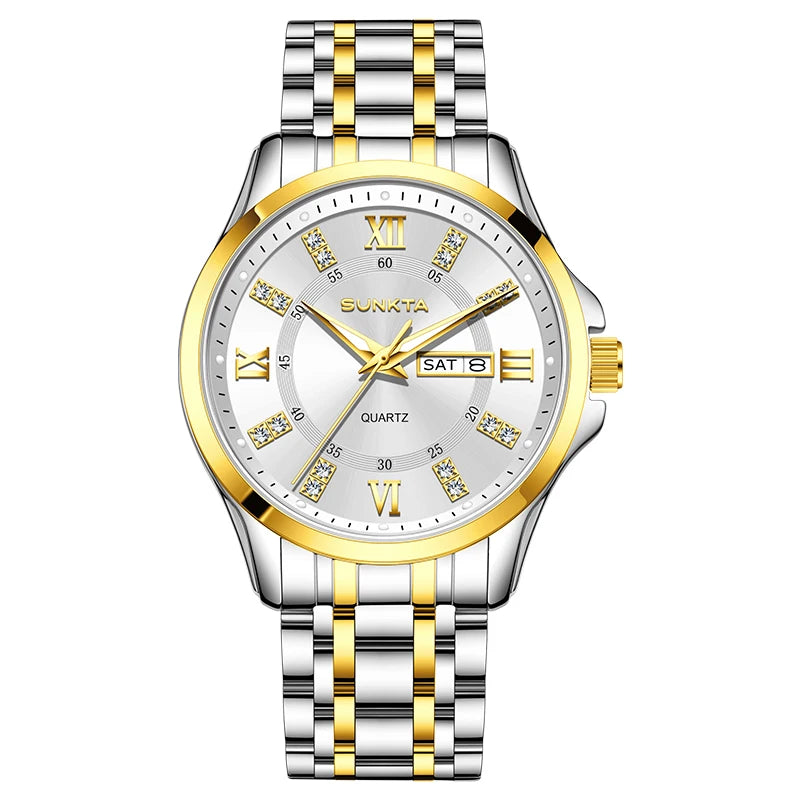 LIGE Men's Watches Top Brand Casual Original Wristwatch Waterproof Stainless Steel Scratch-Resistant Mirror Watch for Man Reloj