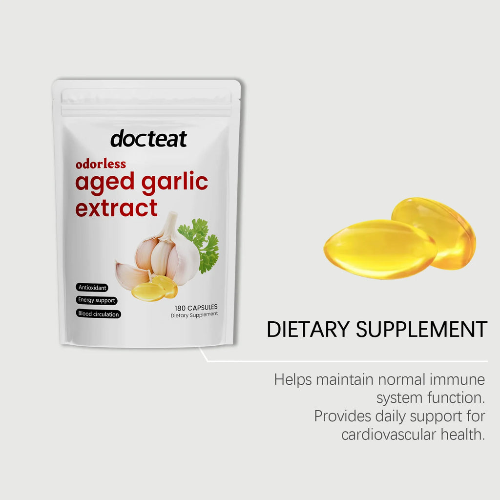 Odorless Aged Garlic Extract Supports Healthy Circulation and Energy