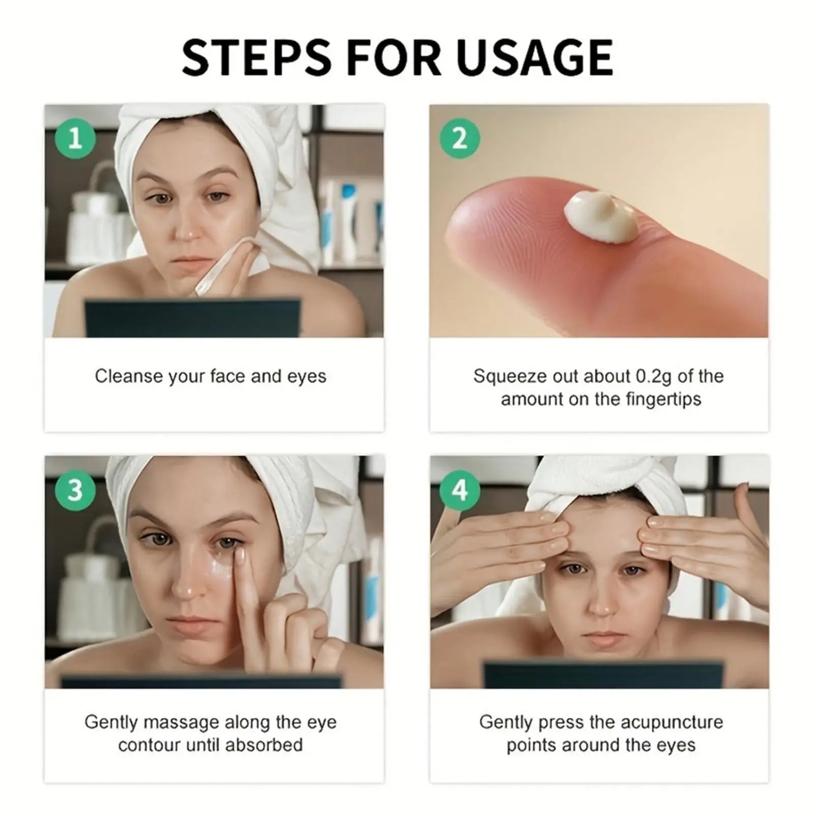 Caffeine Eye Cream for Puffiness and Bags Under Eyes Daily Anti-Wrinkle