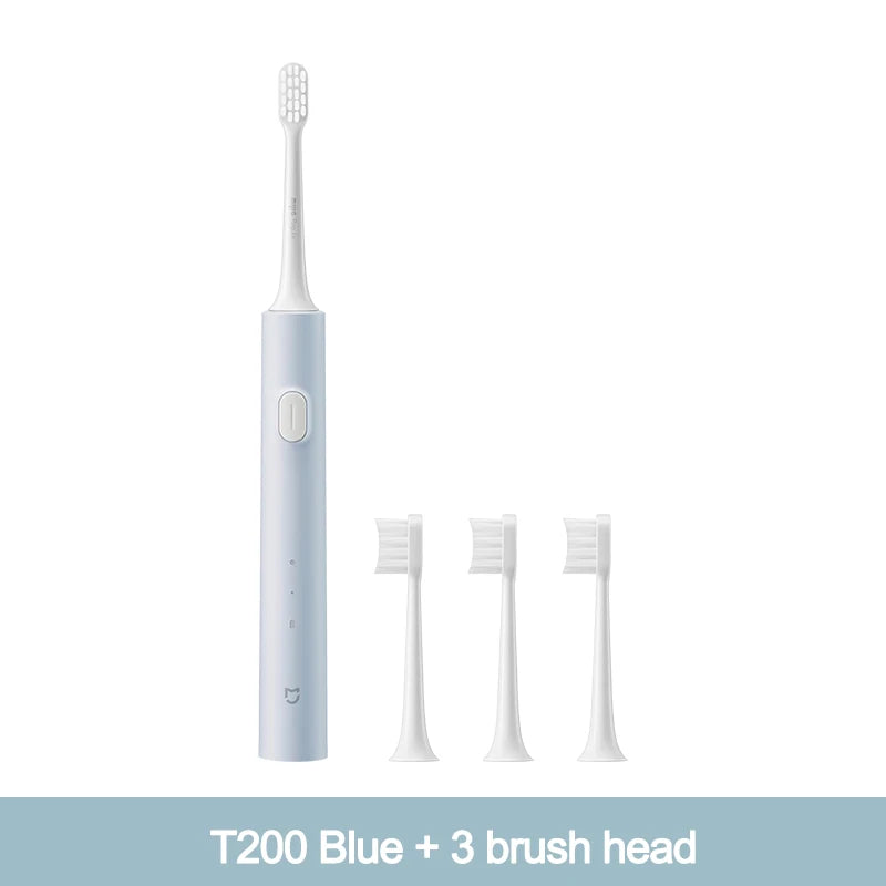 MIJIA T200/T200C Sonic Electric Toothbrush,USB‑C 25 Day Battery,IPX7 Waterproof,2 Mode,2 Brush Heads,Whitening Toothbrush