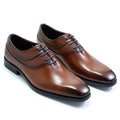 High-end Men's Oxford Shoes Genuine Leather Handmade Lace Up Pointed Toe Dress Leather Shoes Wedding Party Men's Business Shoes