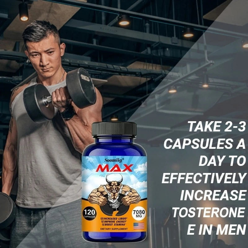 Male Supplement - Support Men Healthy Enhancing Long Lasting Powerful Supplement Capsules