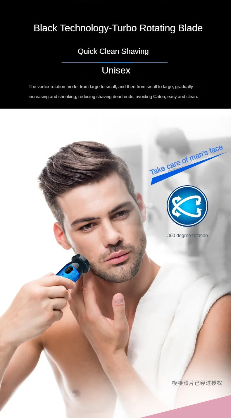 High Speed Fast Charging Portable Electric Shaver For Men And Women Mini Rechargeable Shaver Easy To Dismantle In One Step