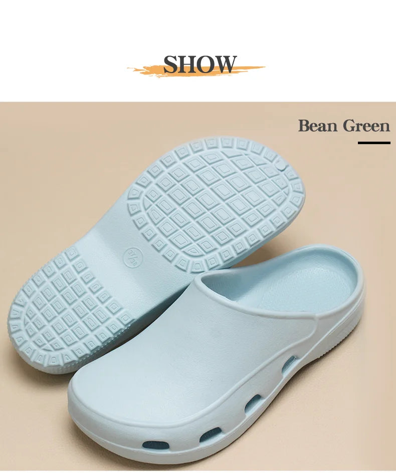 Professional Scrubs Clogs Ultra Light Nurse Work Shoes Anti Slip Pediatric Slippers Breathable Dentist Nursing Shoes 5X03-04