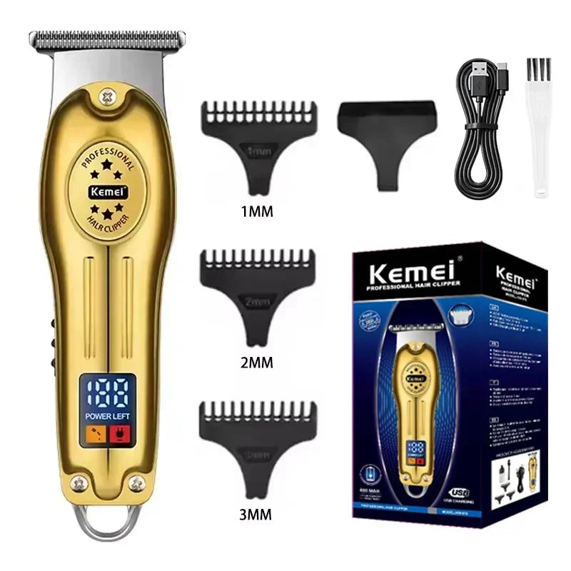 Kemei Hair Clippers Beard Clipper Rechargeable Men's Shaver Electric Hair Trimmer Kit Men KM-2628 KM-678 KM-2024 Hair Clipper