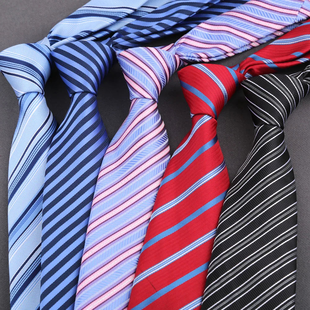 Men Ties Classic Business Necktie Stripes Tie for Man Gifts Neck Tie for Daily Wear Wedding Party Accessories