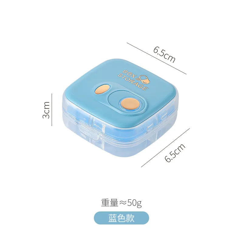 Portable Mini Medicine Organizer Box Daily Three Meals Weekly Seven Days Simple Storage Box for Easy Carry And On-the-Go Use