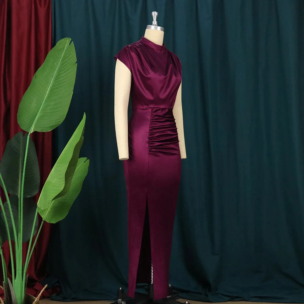 women's casual dresses draped fashion Woman clothes long wedding summer prom female evening dresses elegant party dresses hxy306