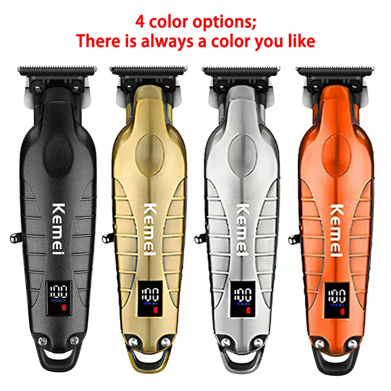 Kemei KM-2293 Original Electric Hair Clipper Rechargeable Hair Trimmer LCD Display Hairdresser Professional Cutting Machine