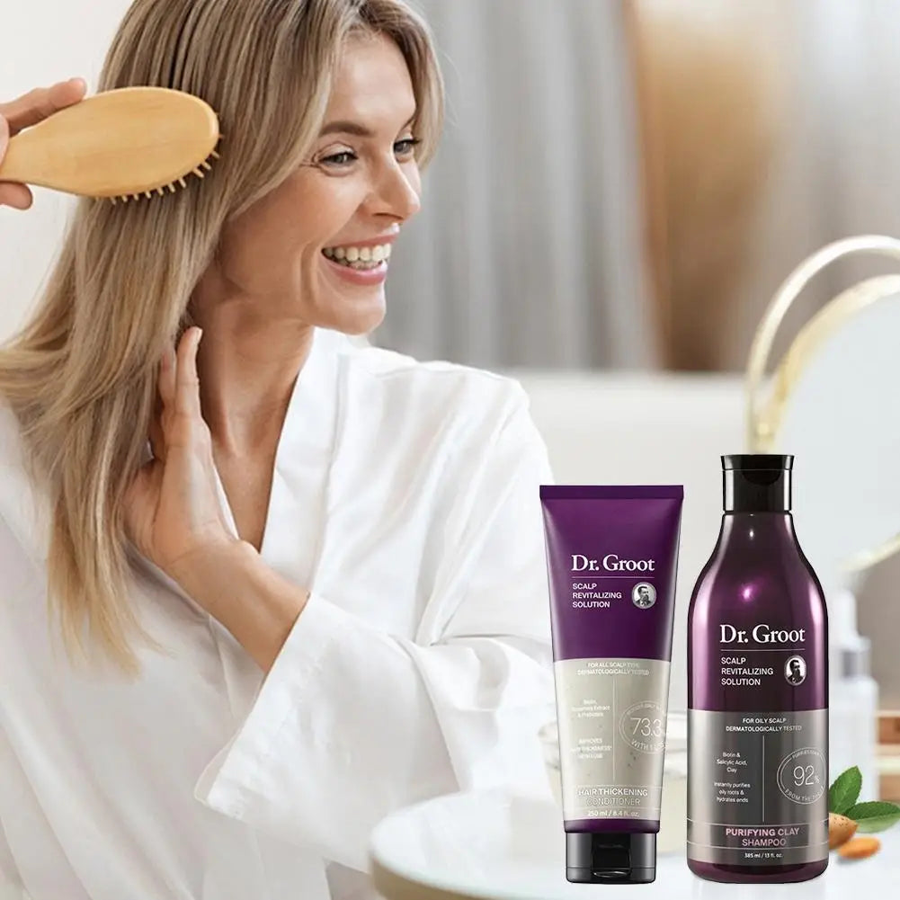Dr.Groot Anti-Hair Loss Thickening Moisturizing & Smoothing Shampoo & Conditioner Remove Dandruff Oil Control Hair Care