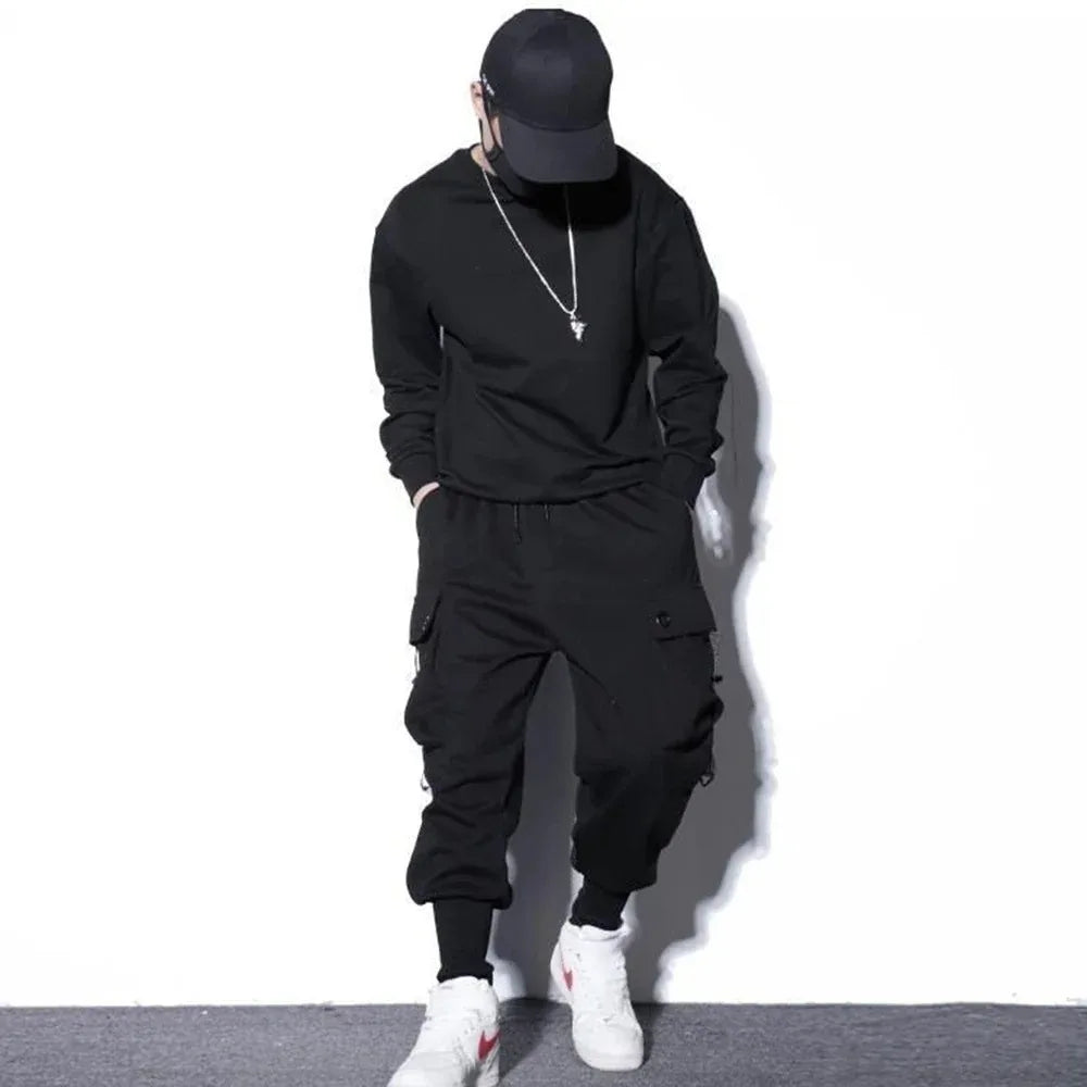 Workwear Pants for Men, Trendy Men's Clothing Spring and Autumn, Trendy Brand Workwear Pants  Men's Sport Harem Trousers Male