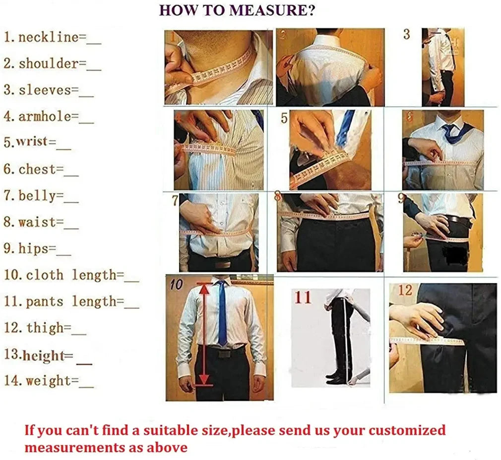 Formal Wedding Men Suits 2 Piece Jacket Pants Sets Double Breasted Male Clothing Costume