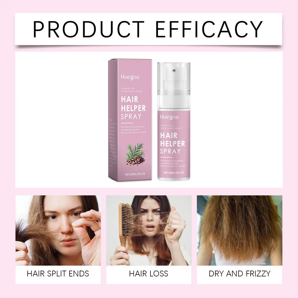 Rosemary Hair Nourishing Spray Strengthen Growth Repair Scalp Damage Keep Shiny Restore Soft For Curly Hair Care Essential Oils