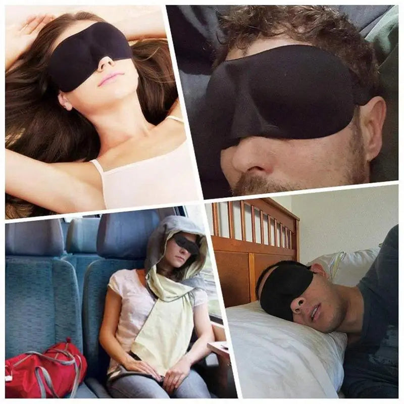 Eye Mask for Sleeping 3D Contoured Cup Blindfold Concave Molded Night Sleep Mask Block Out Light with Women Men